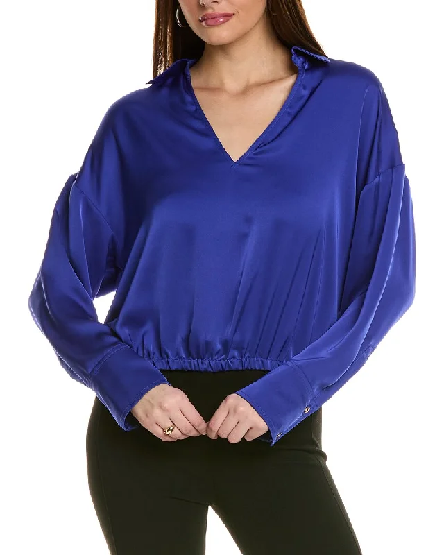 Ramy Brook Perry Blouse Oversized Silk Blouse