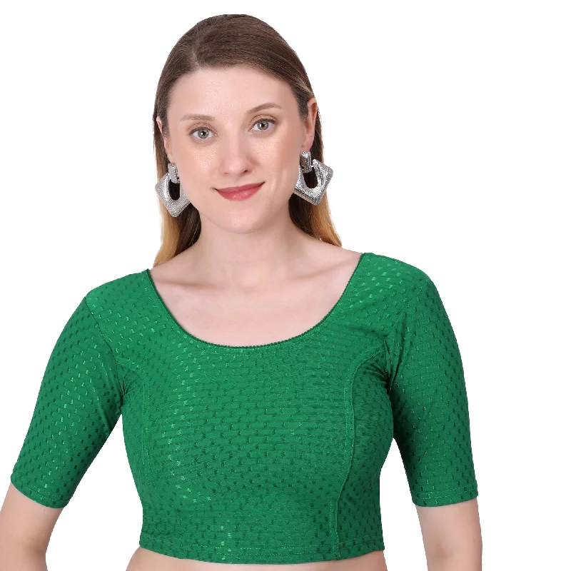 Vamika Cotton Lycra Stretchable Fabric Green Stretchable Blouse Classic White Blouse Vamika Cotton Lycra Stretchable Fabric Green Stretchable Blouse Classic White Blouse