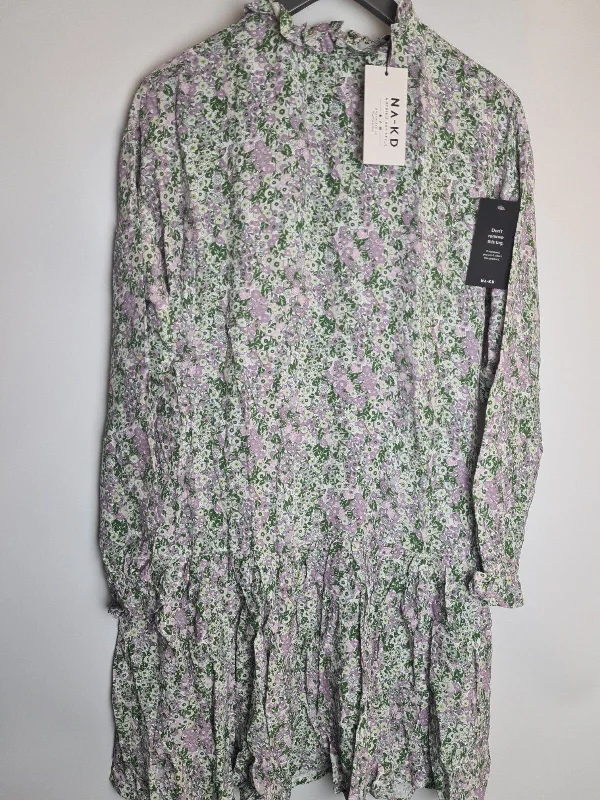 NA-KD Women's Frill Detail Floral Mini Dress UK Size 14 **** V390 Cozy Satin Mini Dress NA-KD Women's Frill Detail Floral Mini Dress UK Size 14 **** V390 Cozy Satin Mini Dress