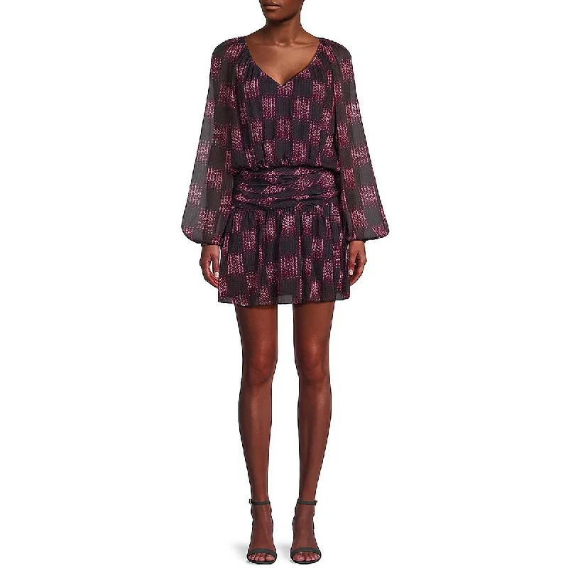 Jaylah Womens Abstract Mini Mini Dress Fashionable Boho-Chic Mini Dress