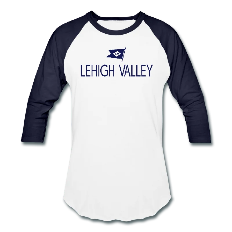 Lehigh Valley - Baseball T-Shirt-- Solid Color Striped Floral