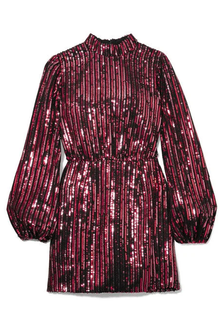 + Laura Jackson Samantha sequined crepe mini dress Classic Shift Mini Dress
