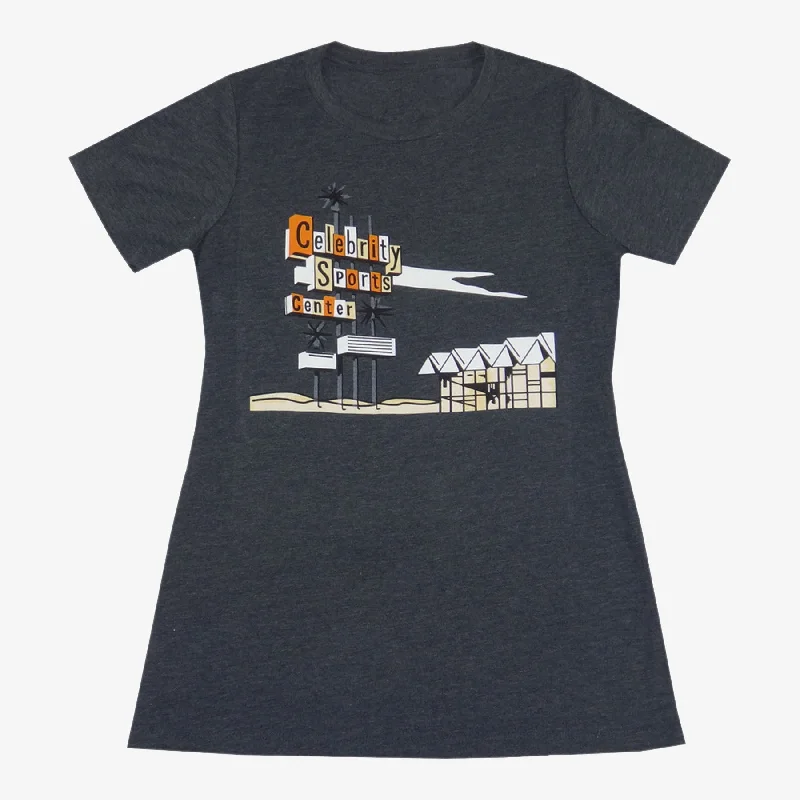 Women's Celebrity Sports T-Shirt-- Chenille Brocade Lace