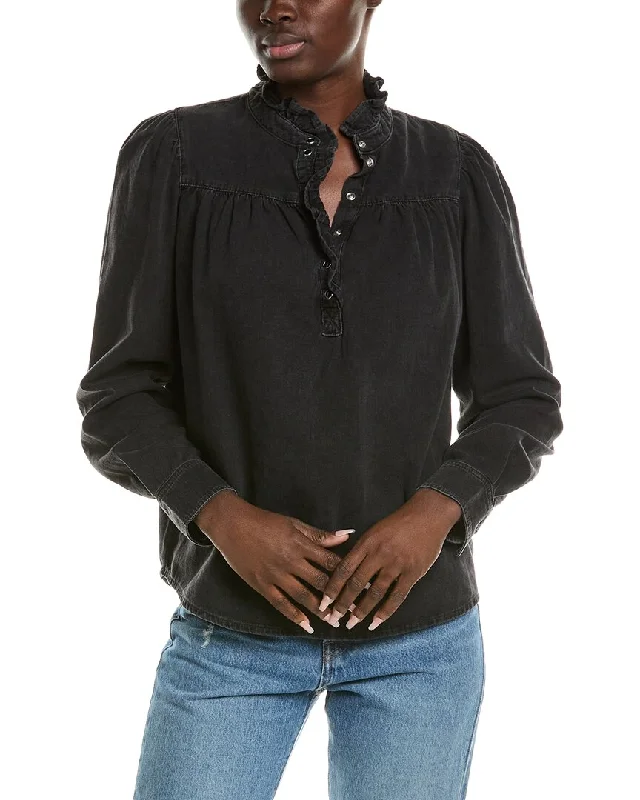 Ba&Sh Blouse Off-Shoulder Wrap Blouse
