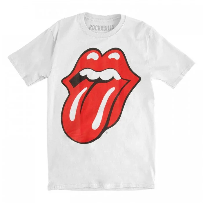 The Rolling Stones Womens/Ladies Classic Tongue T-Shirt-- Terry Blend Velvet Blend Canvas Blend The Rolling Stones Womens/Ladies Classic Tongue T-Shirt-- Terry Blend Velvet Blend Canvas Blend