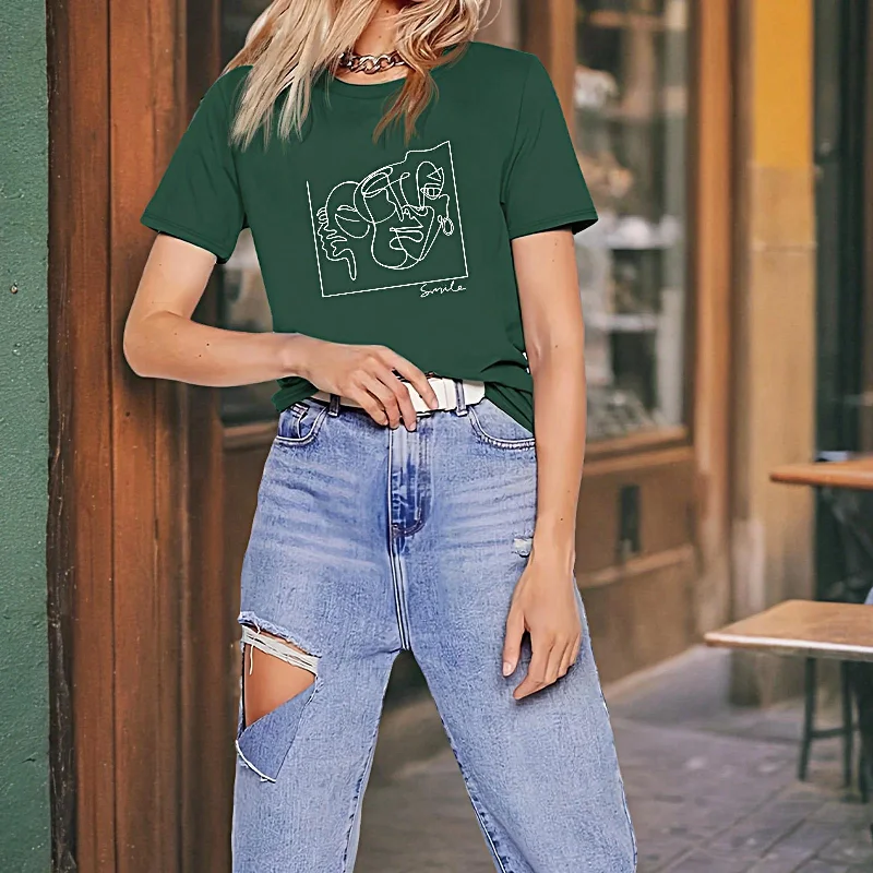 Maxbell T Shirt for Women Summer Casual Summer Tops for Vacation Daily Wear Shopping L Green-- Mesh Fabric Canvas Fabric Denim Fabric Maxbell T Shirt for Women Summer Casual Summer Tops for Vacation Daily Wear Shopping L Green-- Mesh Fabric Canvas Fabric Denim Fabric