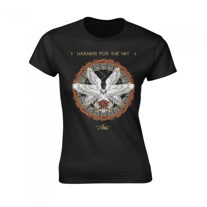 Harakiri For The Sky Womens/Ladies Arson Fire T-Shirt-- Silk Blend Satin Velvet