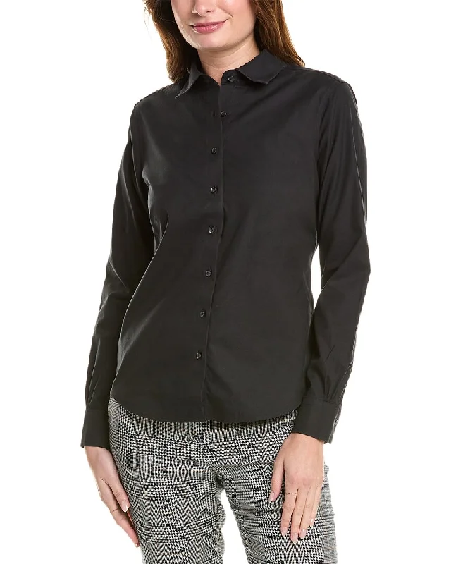 Brooks Brothers Fitted Blouse Boho Printed Blouse