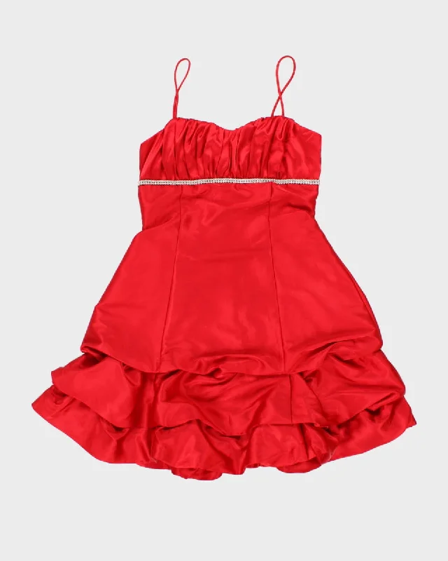 Y2K Red Hot Mini Dress - S Cozy Sweater Mini Dress