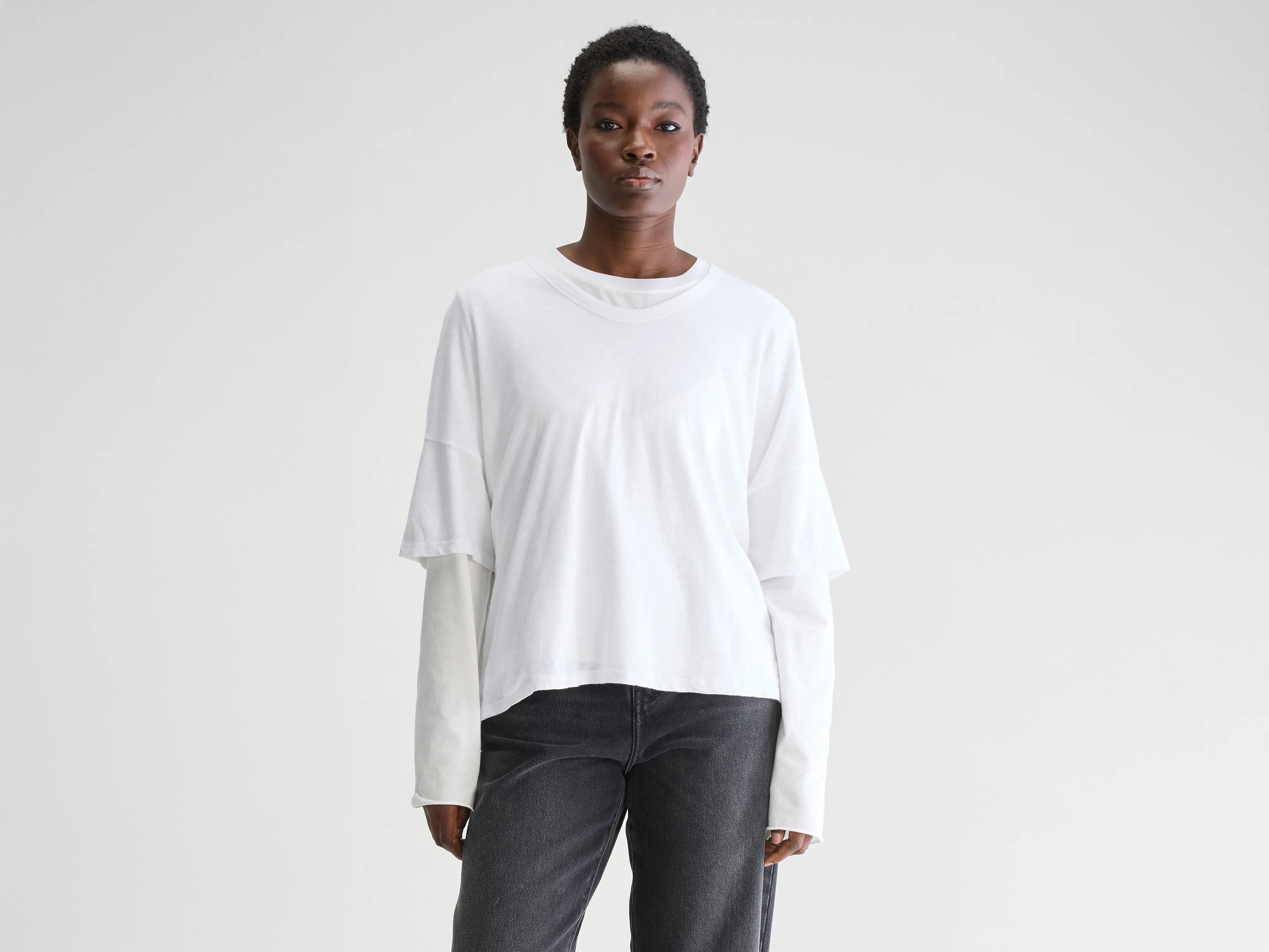 Vurdes short-sleeve t-shirt (251 / W / WHITE)-- Striped Floral Plaid