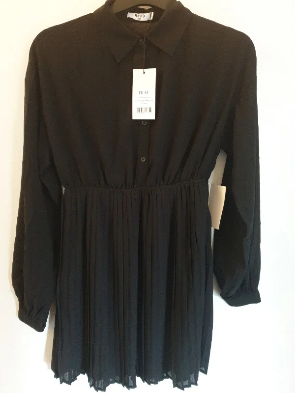 NA-KD Pleated Mini Dress Black EU34 8 ****Ref V555 Cozy Cowl Neck Mini Dress
