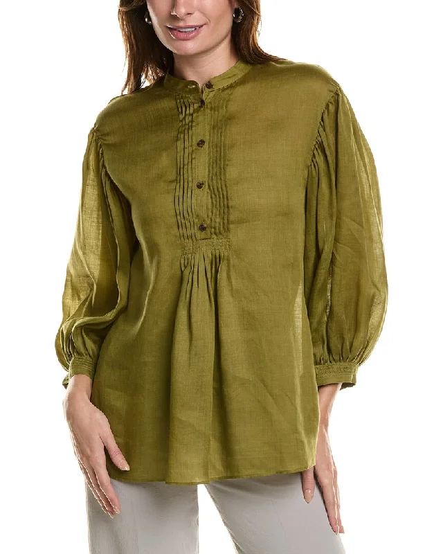 Lafayette 148 New York Brimley Blouse Boho Printed Blouse