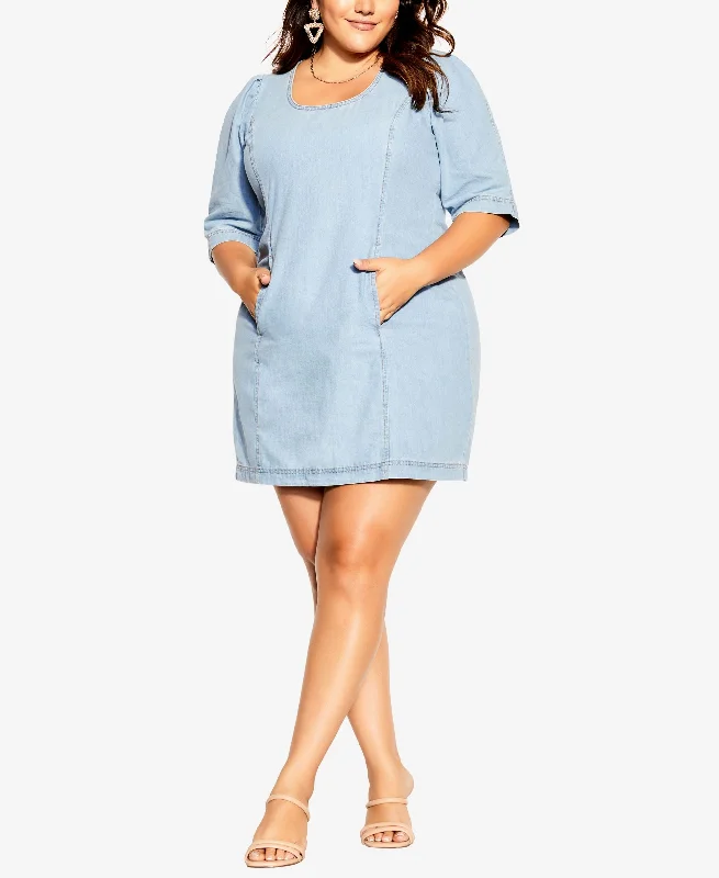 City Chic Trendy Plus Size Elizabeth Mini Dress Elegant Lace Mini Dress