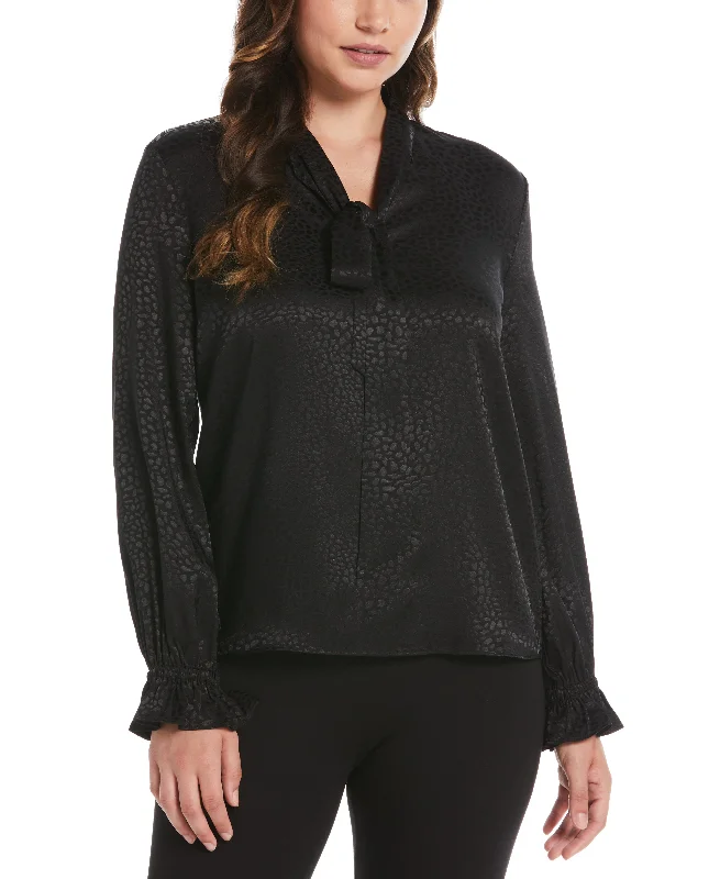 Tie Front Blouse Peter Pan Blouse