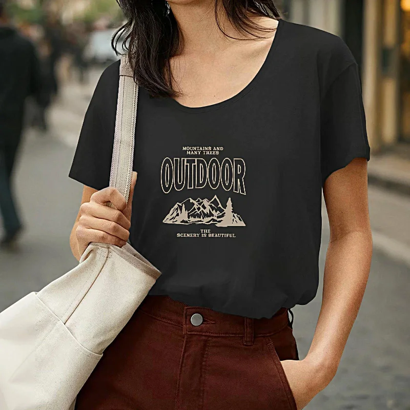 Maxbell T Shirt for Women Summer Fashion Summer Tops for Daily Wear Street Commuting L Grey-- Graphic Embroidered Appliqued Maxbell T Shirt for Women Summer Fashion Summer Tops for Daily Wear Street Commuting L Grey-- Graphic Embroidered Appliqued
