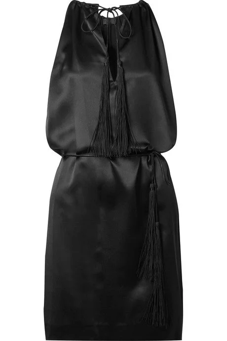 Jamie silk-satin mini dress Classic Casual Mini Dress