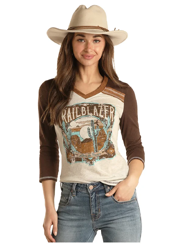 Women's White Label T-Shirt #WLWT21X0HK-- Front Pockets Side Pockets Patch Pockets