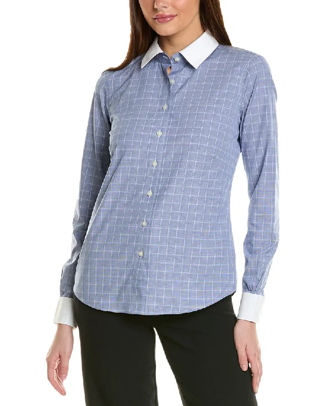 Brooks Brothers Fitted Blouse Feminine Ruffle Blouse