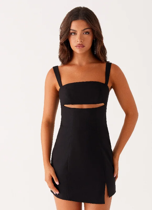Shea Cut Out Mini Dress - Black Fashionable Summer Mini Dress