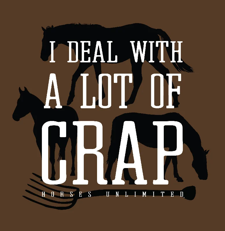 Women's Horses Unlimited Crap T-Shirt #UH-7656-- Cozy Warm Stylish