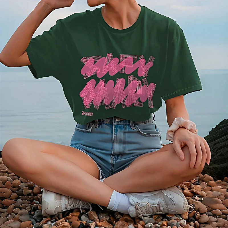 Maxbell Maxbell Womens T Shirt Summer Female Stylish Summer Tops for Vacation Beach Shopping S-- Spandex Blend Rayon Blend Denim Blend Maxbell Maxbell Womens T Shirt Summer Female Stylish Summer Tops for Vacation Beach Shopping S-- Spandex Blend Rayon Blend Denim Blend