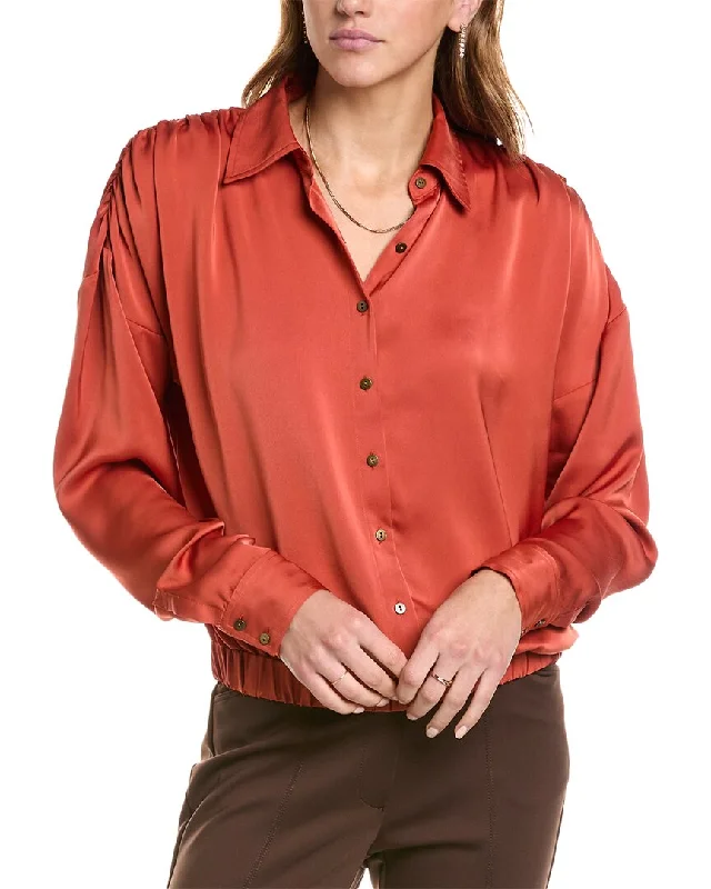 Ramy Brook Sofia Blouse Embellished Collar Blouse