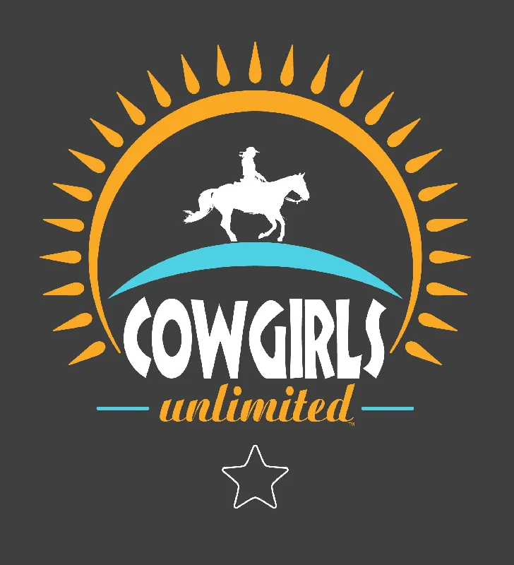 Women's Cowgirls Unlimited Sun Rider T-Shirt #CG-1201X-- Fleece Nylon Spandex