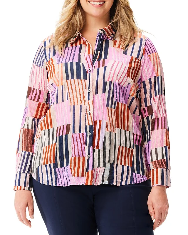 Nic+Zoe Plus Blouse Lightweight Floral Blouse