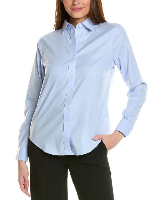 Brooks Brothers Classic Fit Blouse Versatile Layering Blouse