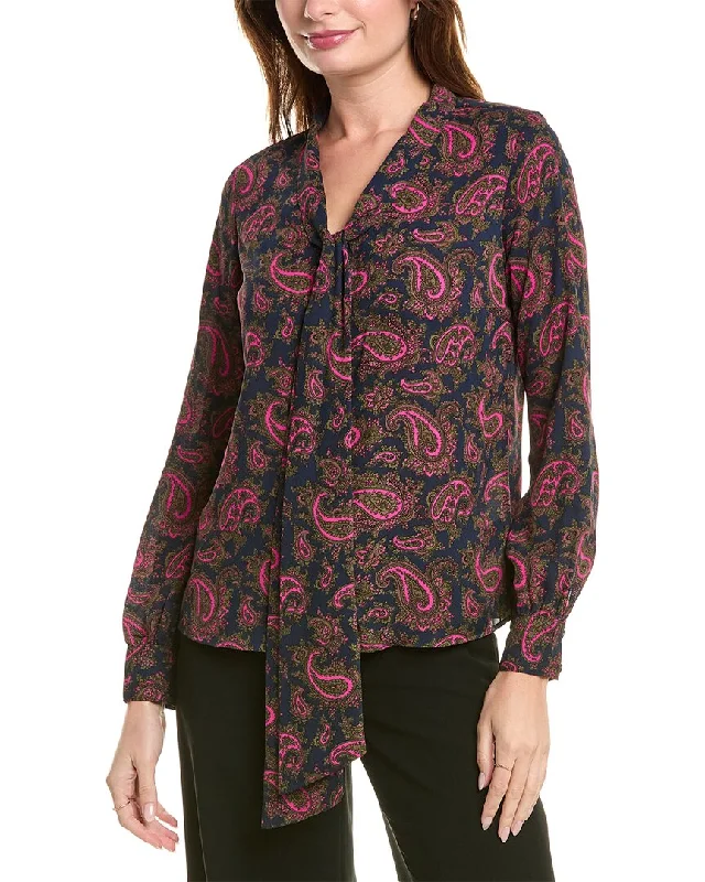 Brooks Brothers Printed Blouse Sleeveless Summer Blouse