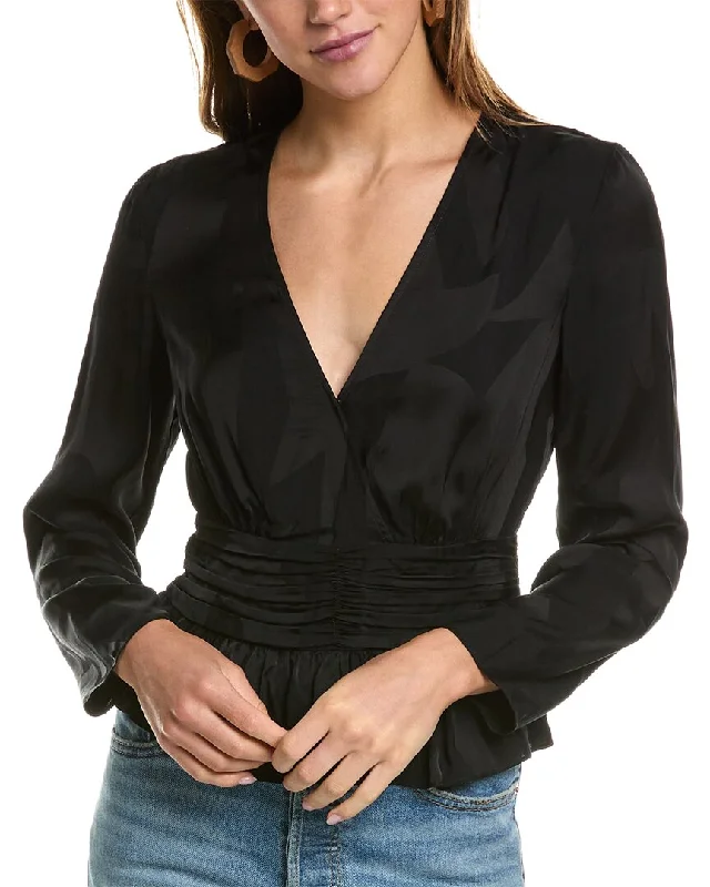 Ba&Sh Blouse Feminine Satin Blouse