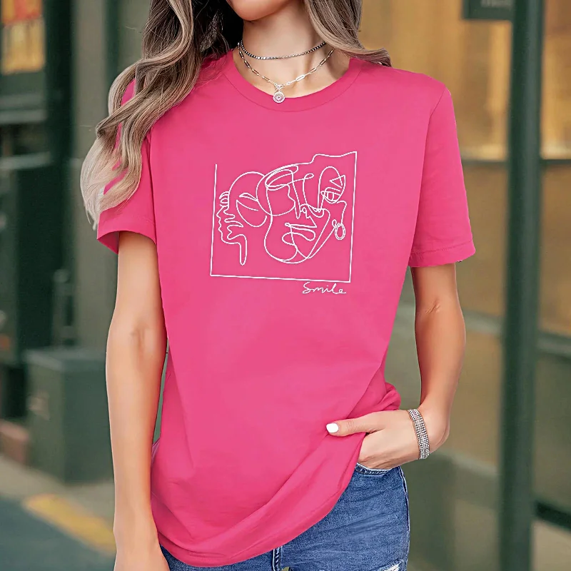 Maxbell Maxbell T Shirt for Women Summer Casual Summer Tops for Vacation Daily Wear Shopping XXL Rose Pink-- Embroidered Appliqued Beaded Maxbell Maxbell T Shirt for Women Summer Casual Summer Tops for Vacation Daily Wear Shopping XXL Rose Pink-- Embroidered Appliqued Beaded