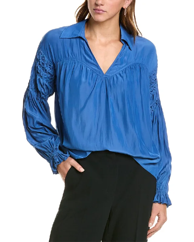 Ramy Brook Scarlett Blouse Elegant Lace Blouse