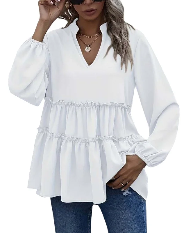 Linda Charm Womens  Blouse, 10 Feminine Pastel Blouse