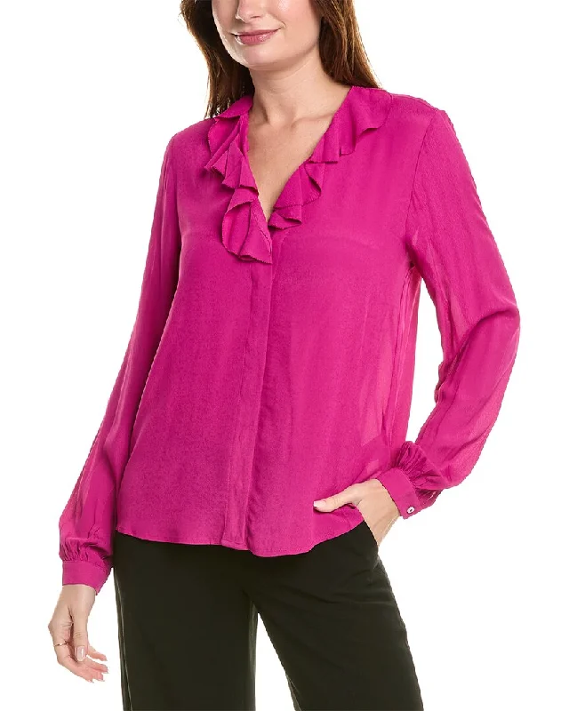 Brooks Brothers Ruffle Blouse Vintage Lace Blouse