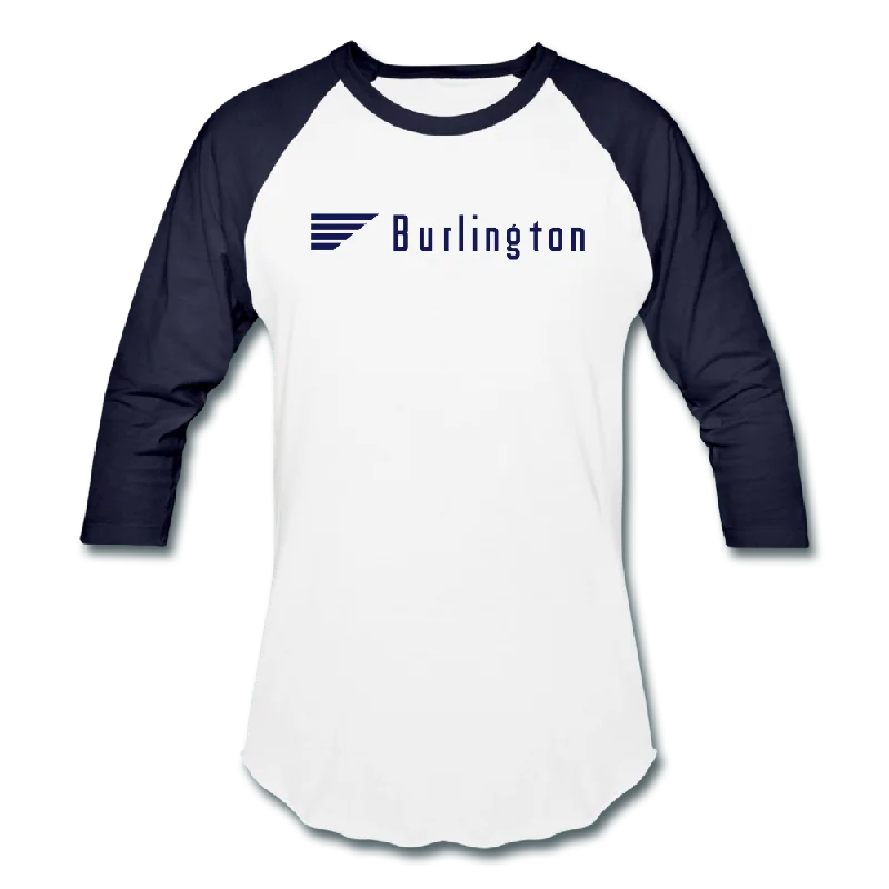 Burlington - Baseball T-Shirt-- Zippered Front Buttoned Front Snap Front
