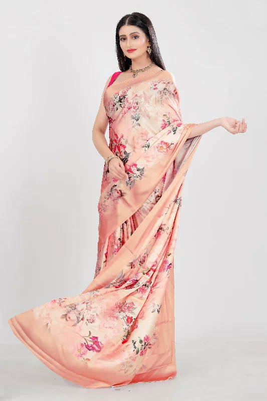 Sonakshi Women's Multicolor Pure Japan Satin Digital Printed Designer Saree with Blouse Backless Summer Blouse Sonakshi Women's Multicolor Pure Japan Satin Digital Printed Designer Saree with Blouse Backless Summer Blouse
