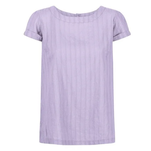 Regatta Womens/Ladies Jaelynn Dobby Cotton T-Shirt-- Wool Fabric Cashmere Fabric Tweed Fabric Regatta Womens/Ladies Jaelynn Dobby Cotton T-Shirt-- Wool Fabric Cashmere Fabric Tweed Fabric