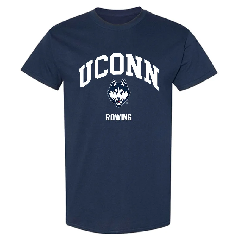 UConn - NCAA Women's Rowing : Alexa Lewis - Classic Shersey T-Shirt-- Ribbed T-Shirt High Neck Heavyweight