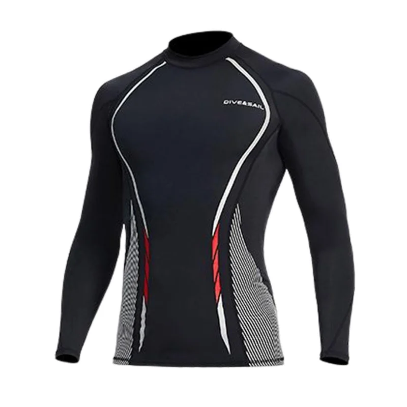 Maxbell Maxbell Soft Men Swimsuit Tops Long Sleeve Swim Shirt Rashguard for Snorkeling Black L-- Ribbed Striped Patterned Maxbell Maxbell Soft Men Swimsuit Tops Long Sleeve Swim Shirt Rashguard for Snorkeling Black L-- Ribbed Striped Patterned