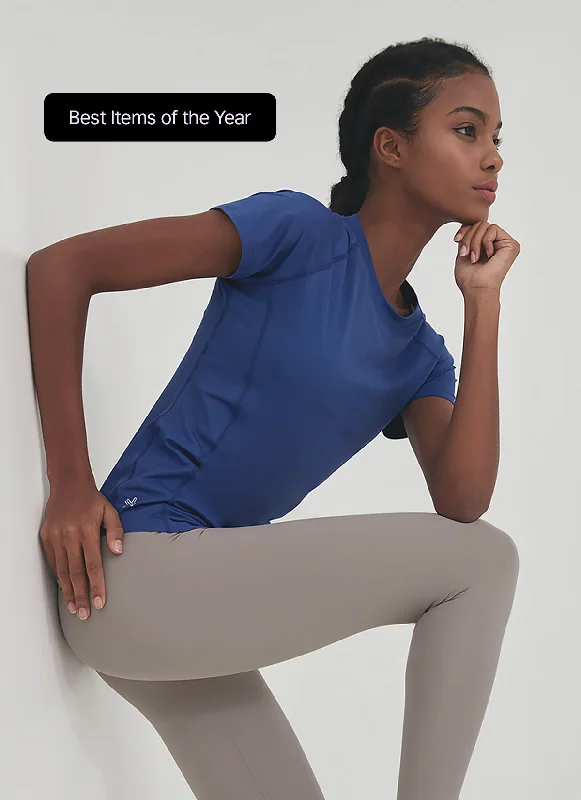 Ice Feather T-Shirt-- V-Neck T-Shirt Long Sleeve Cotton
