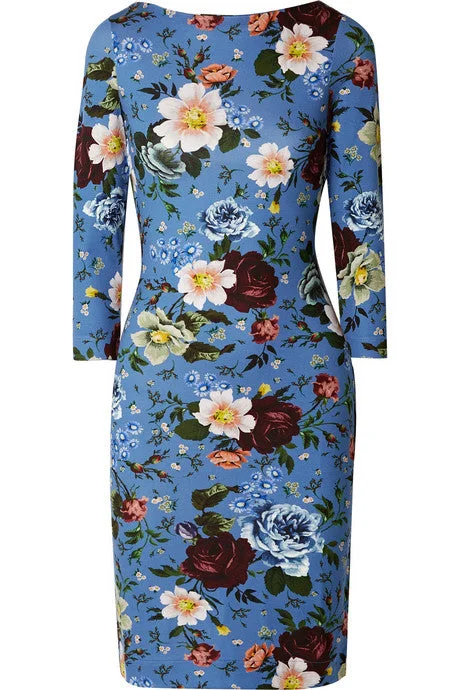Reese floral-print stretch-jersey mini dress Elegant Satin Lace Mini Dress