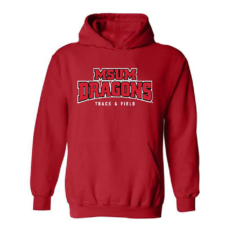 MSUM - NCAA Women's Track & Field : Victory Godah - Hooded Sweatshirt Hoodie with Hem Lace Feminine Delicate MSUM - NCAA Women's Track & Field : Victory Godah - Hooded Sweatshirt Hoodie with Hem Lace Feminine Delicate