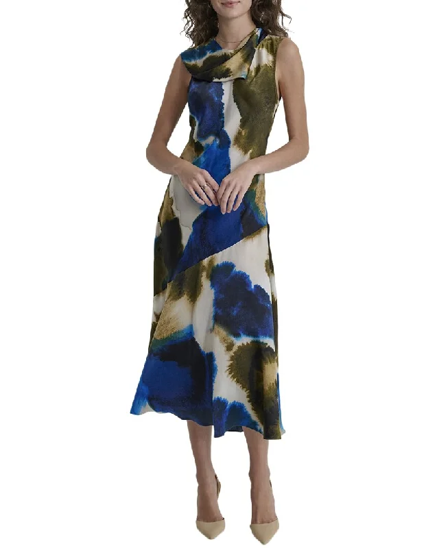 Dkny Sleeveless Tie Neck Dress Tunics Sale discount