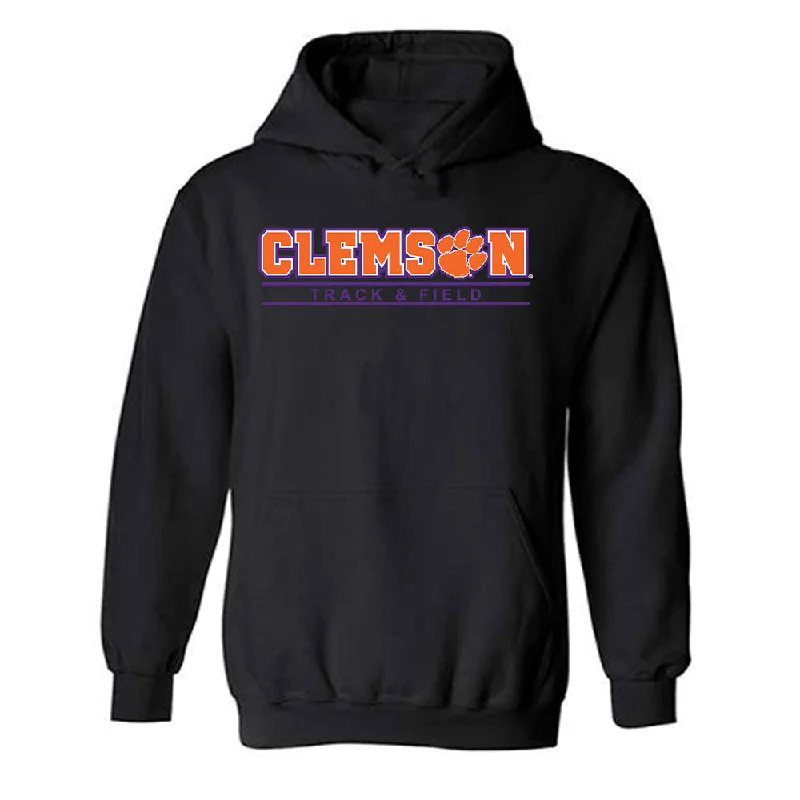 Clemson - NCAA Women's Track & Field : Gladys Chepngetich - Classic Shersey Hooded Sweatshirt Hoodie with Zipper Placket Modern Functional Clemson - NCAA Women's Track & Field : Gladys Chepngetich - Classic Shersey Hooded Sweatshirt Hoodie with Zipper Placket Modern Functional