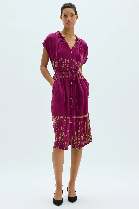 Silk Medley Fuchsia Marceline Dress Tunics Fall fleece