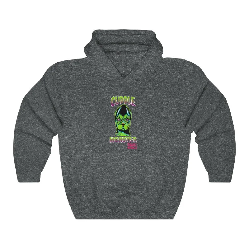 Cuddle Monster | Unisex Heavy Blend™ Hooded Sweatshirt Hoodie with Velcro Closure Adjustable Secure Cuddle Monster | Unisex Heavy Blend™ Hooded Sweatshirt Hoodie with Velcro Closure Adjustable Secure