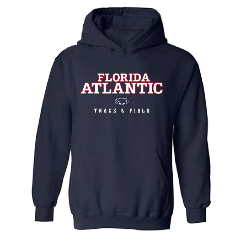FAU - NCAA Women's Track & Field : Kayla Hopkins - Classic Shersey Hooded Sweatshirt Hoodie with Exposed Zipper Edgy Industrial FAU - NCAA Women's Track & Field : Kayla Hopkins - Classic Shersey Hooded Sweatshirt Hoodie with Exposed Zipper Edgy Industrial