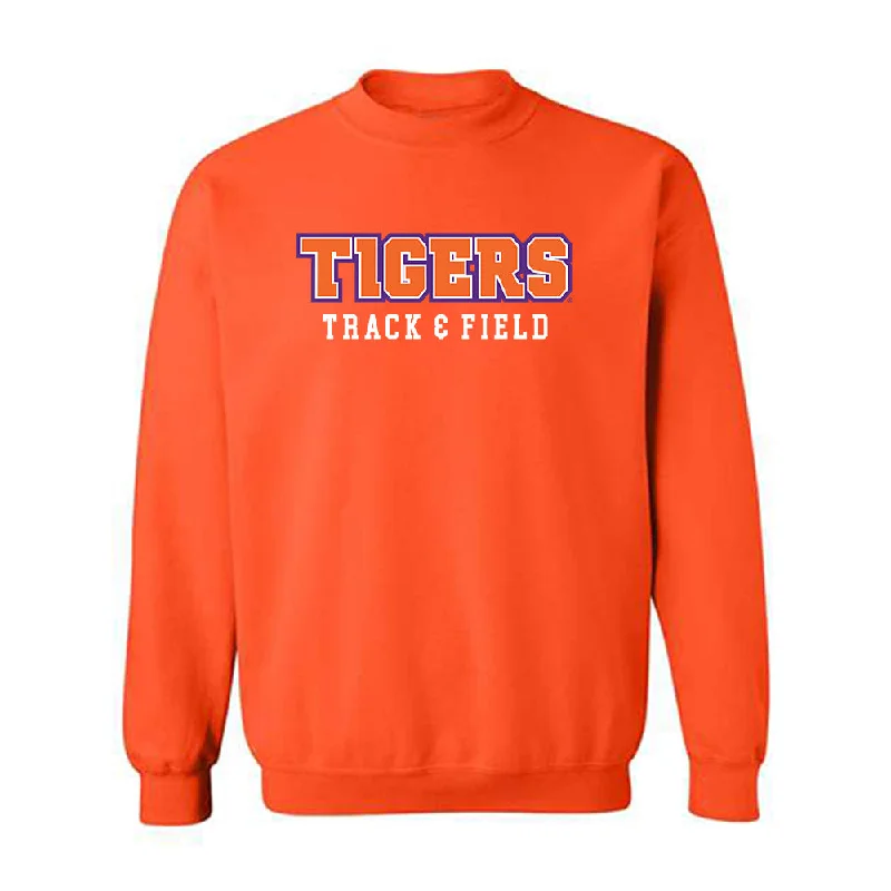 Clemson - NCAA Women's Track & Field : Gladys Chepngetich - Classic Shersey Crewneck Sweatshirt Hoodie with Velcro Closure Adjustable Secure Clemson - NCAA Women's Track & Field : Gladys Chepngetich - Classic Shersey Crewneck Sweatshirt Hoodie with Velcro Closure Adjustable Secure