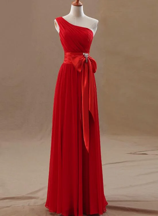 One Shoulder Chiffon Simple Bridesmaid Dress, Bridesmaid Dress, Chiffon Party Dresses Tunics Practical durable One Shoulder Chiffon Simple Bridesmaid Dress, Bridesmaid Dress, Chiffon Party Dresses Tunics Practical durable